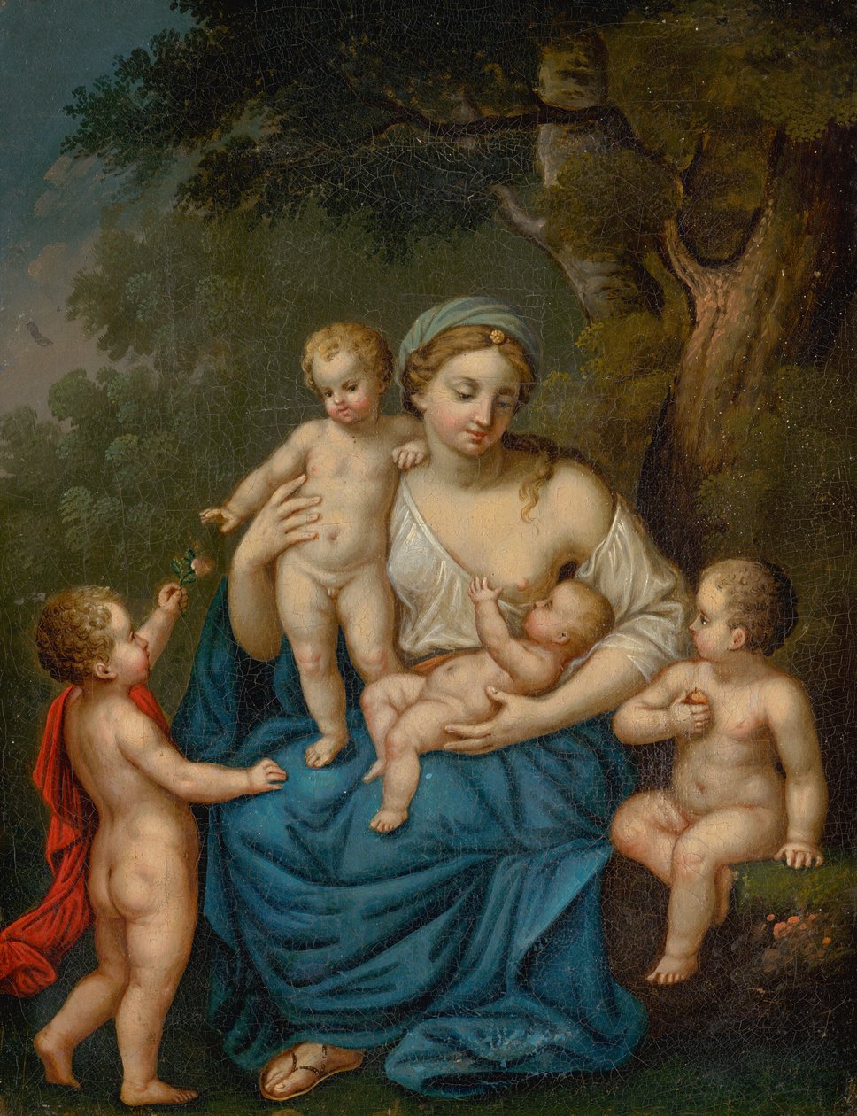 Allegorie van het moederschap door Unbekannt