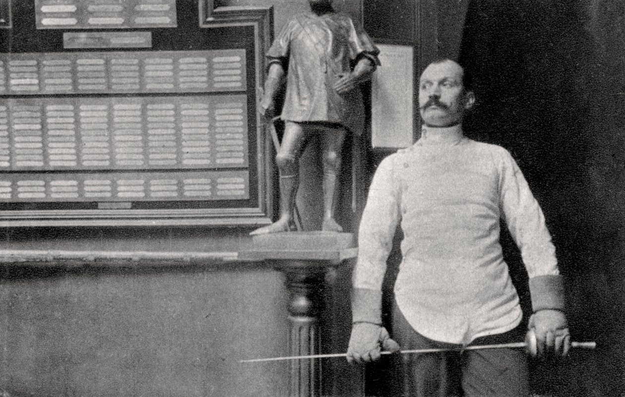 Alphonse Kirchoffer, Franse schermer, 1904 door Unbekannt