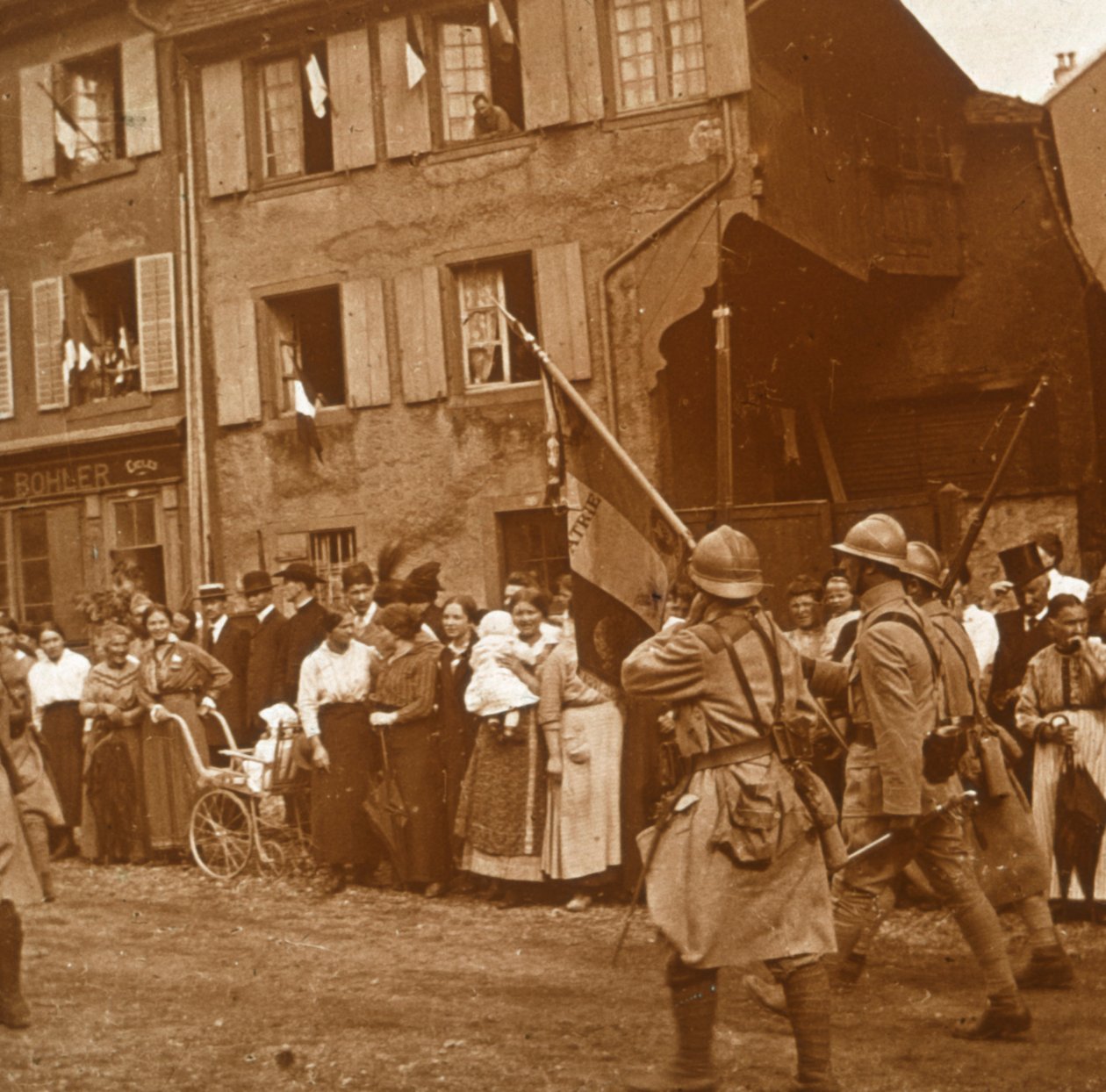 Elzas is ingenomen, ca. 1914-1918 door Unbekannt