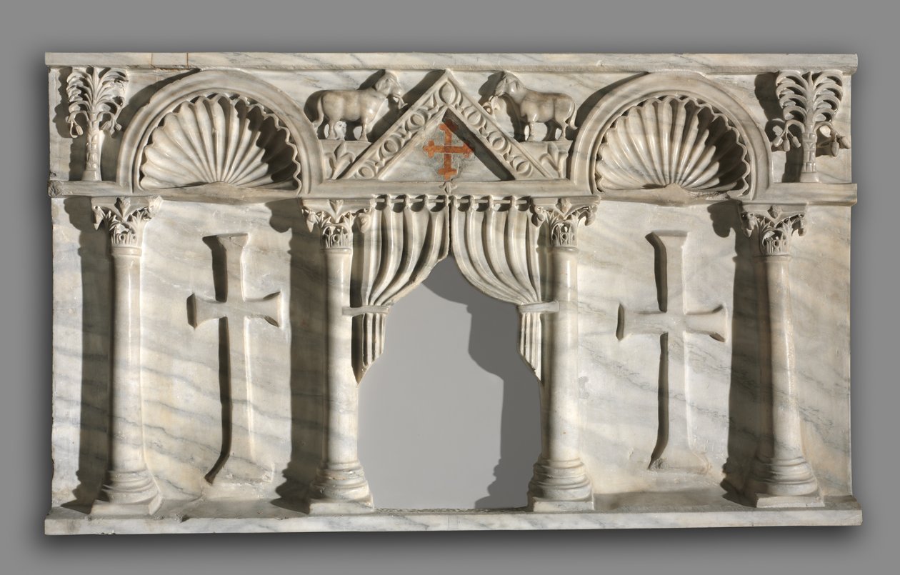 Altaarfront, ca. 540-600 door Unbekannt