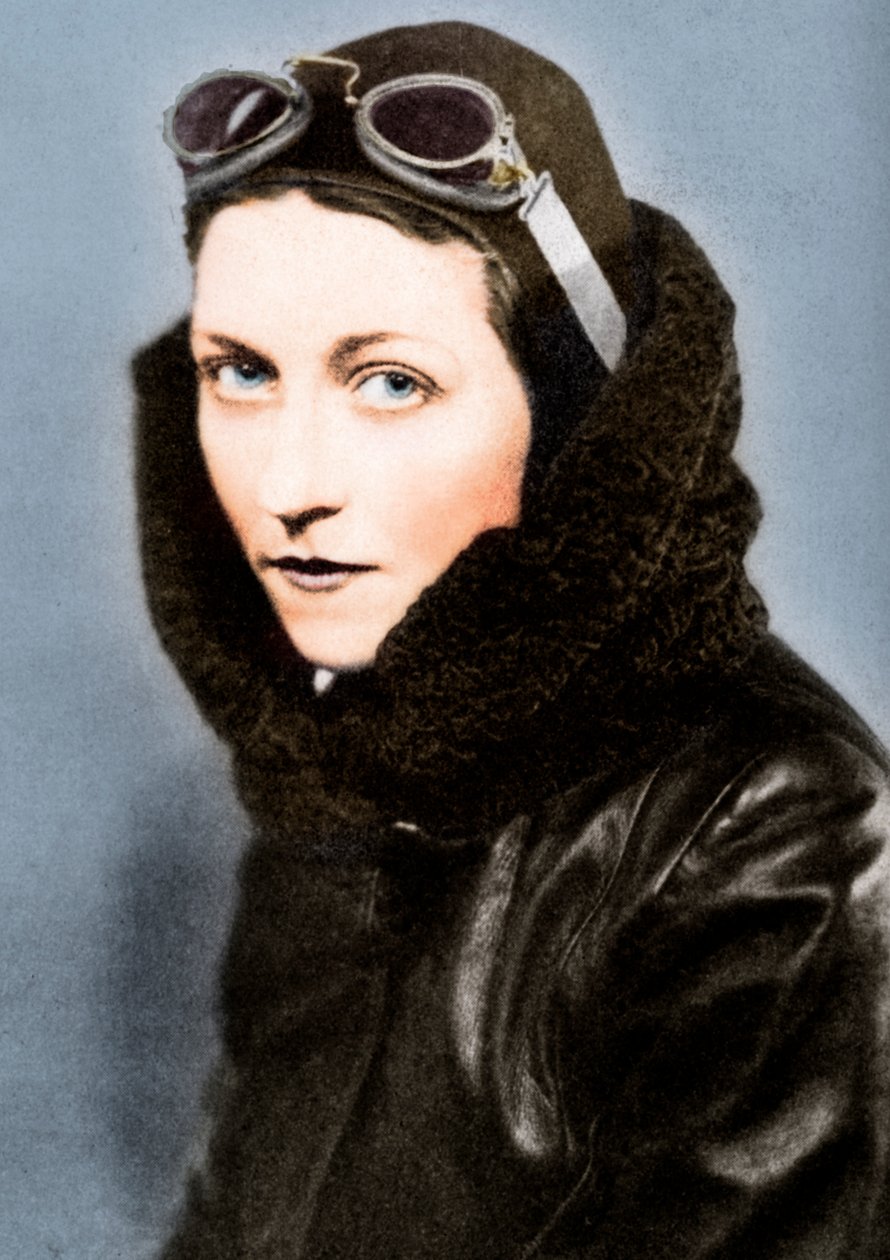 Amy Johnson, piloot, c1930s 1936 door Unbekannt