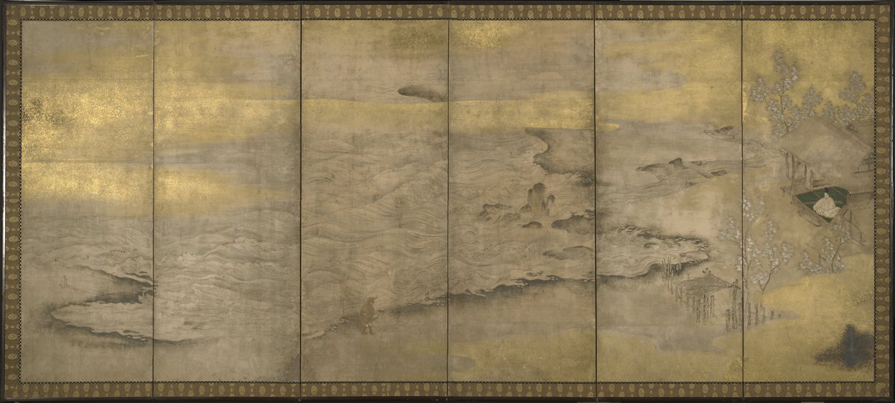Een verbannen keizer op Okinoshima, ca. 1600 door Unbekannt