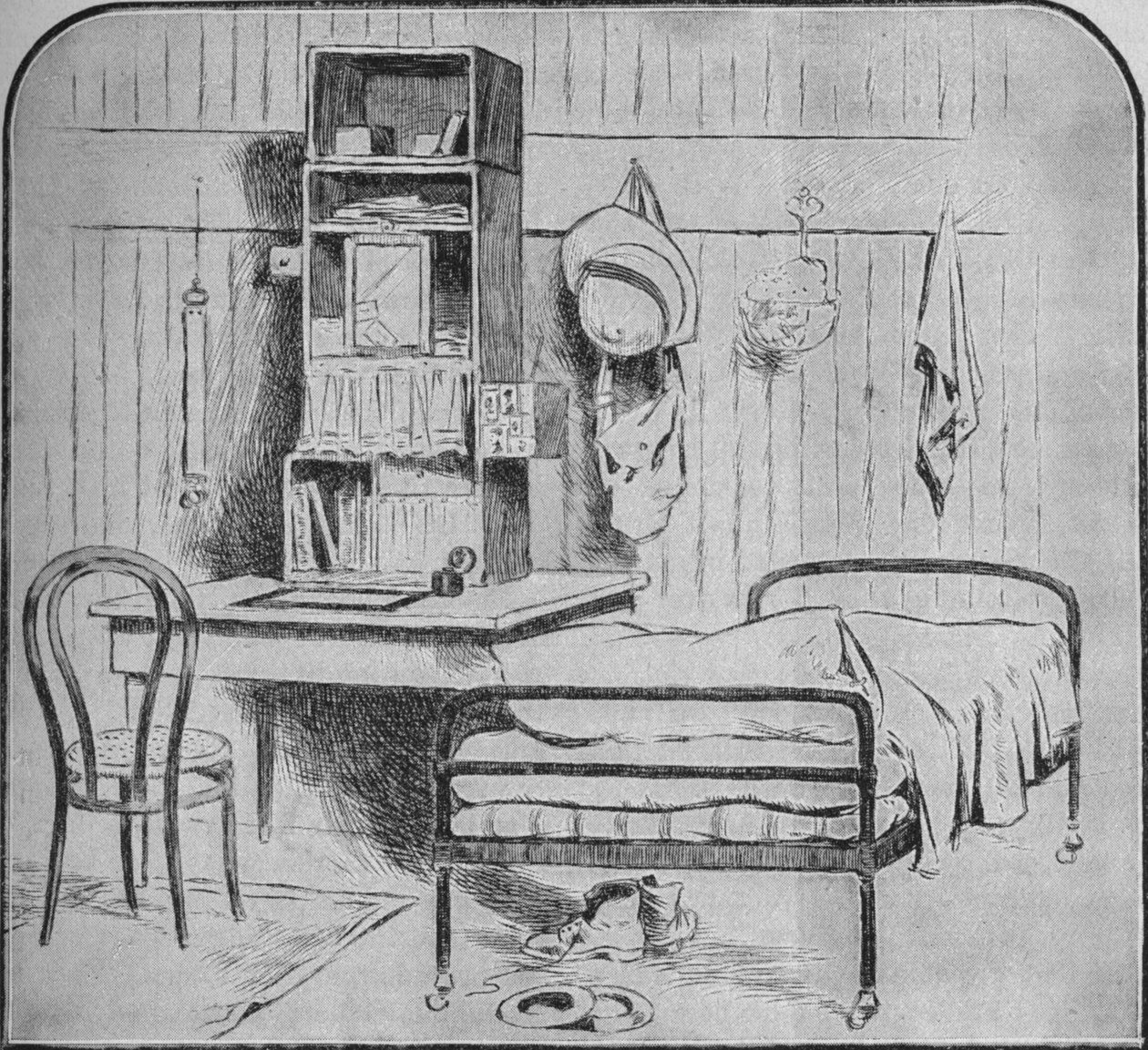 Een officierskamer in Pretoria, 1902 door Unbekannt