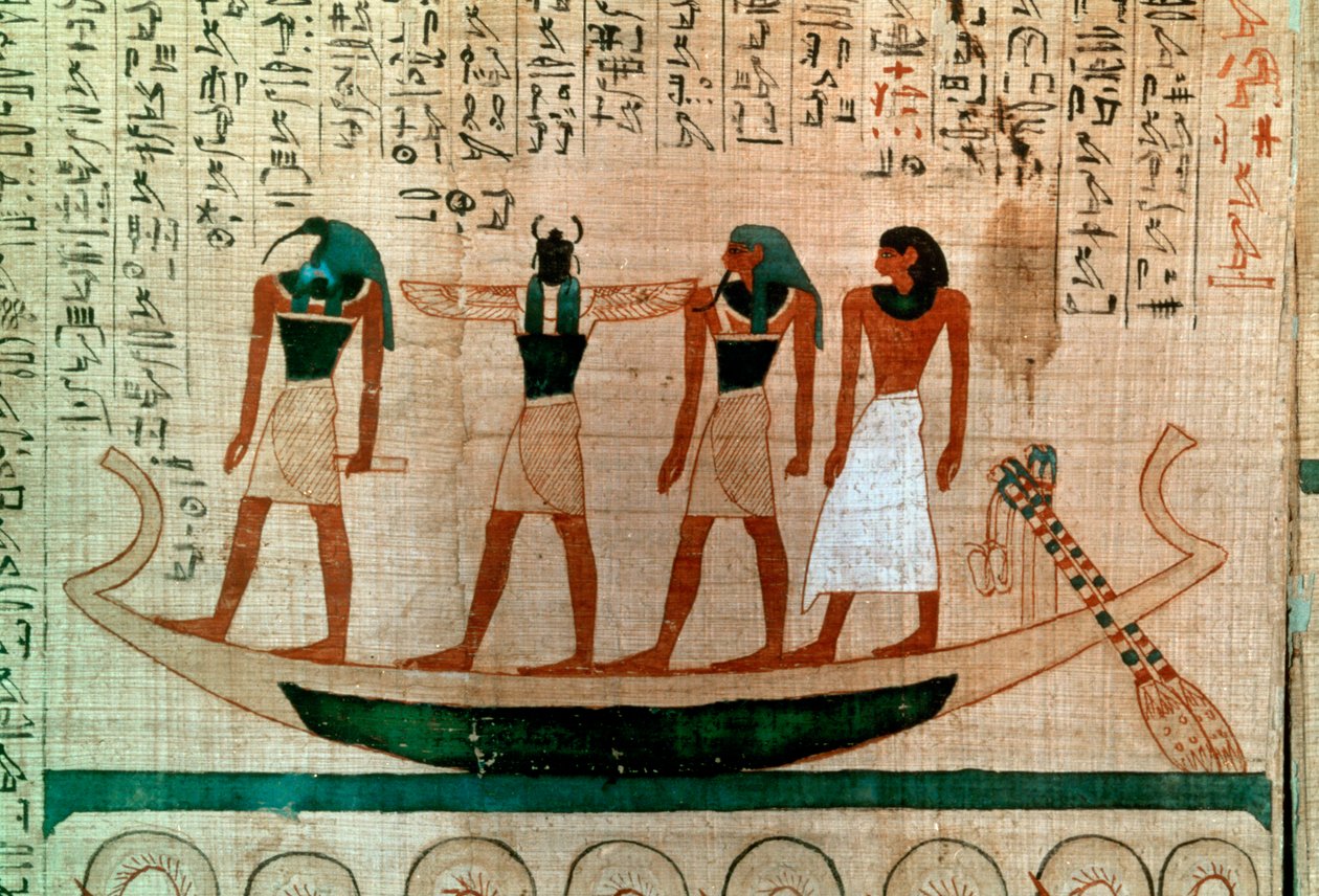 Oud-Egyptisch papyrus, 11e-10e eeuw v.Chr. door Unbekannt