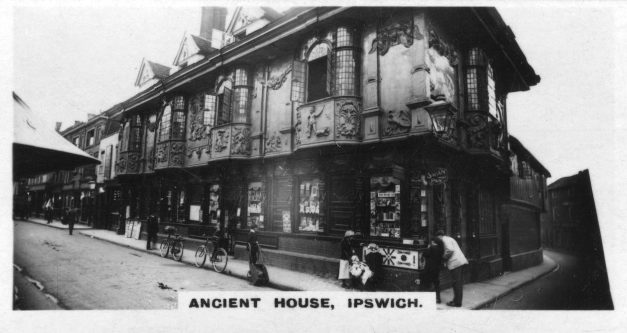 Oud huis, Ipswich, Suffolk door Unbekannt