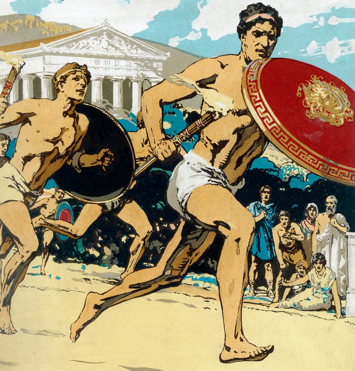 Oude Olympische Spelen: de estafette, 1922 door Unbekannt