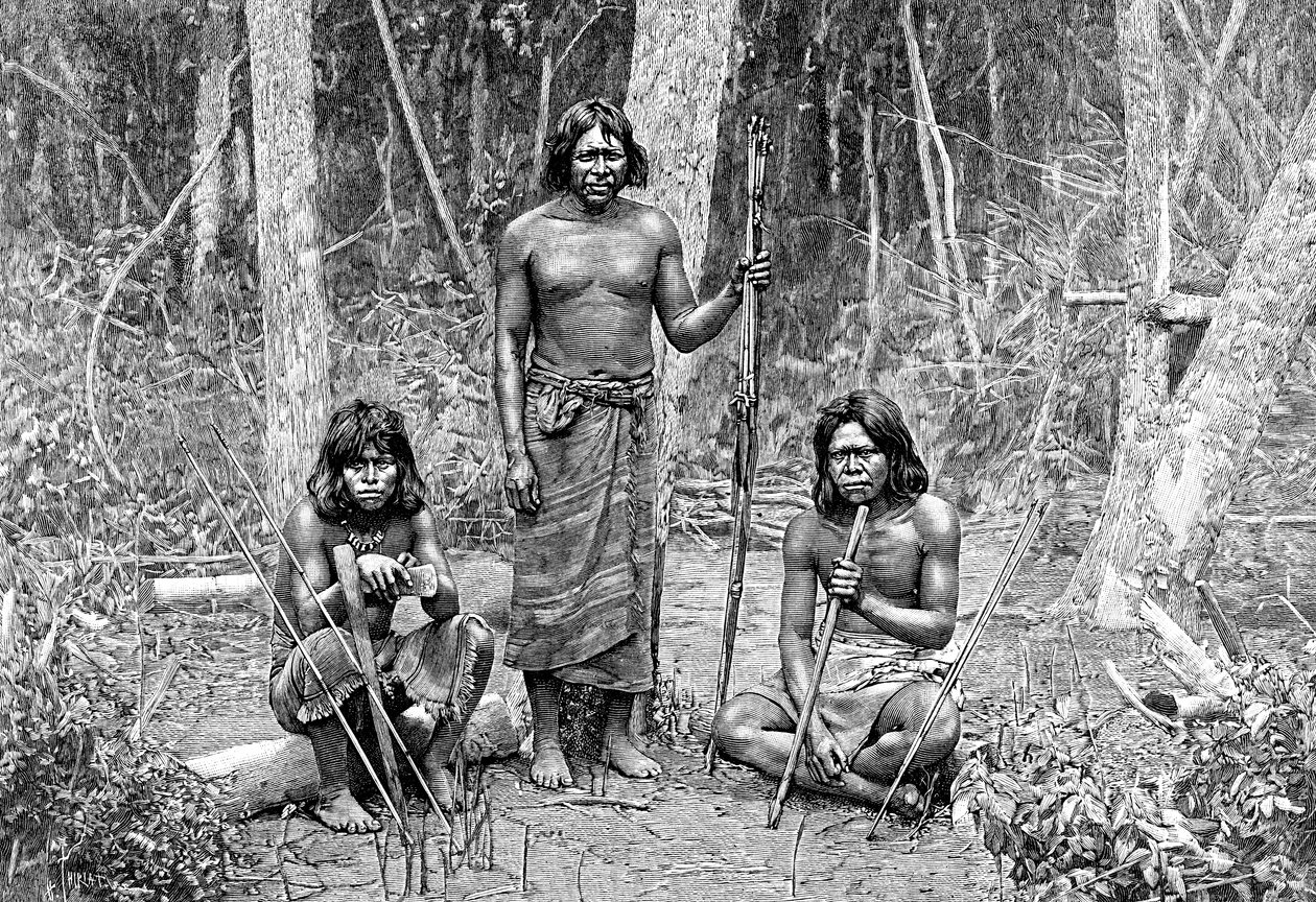 Angaite Indianen, Noord-Chaco, Paraguay, 1895 door Unbekannt