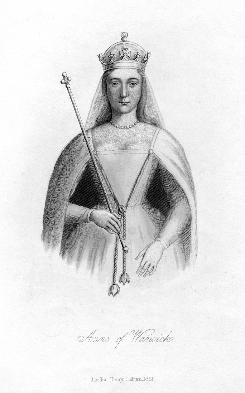 Anne Neville, gravin van Warwick, 1851 door Unbekannt