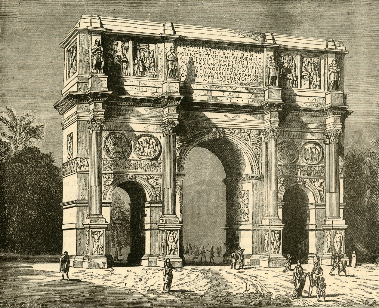 Boog van Constantijn, 1890 door Unbekannt