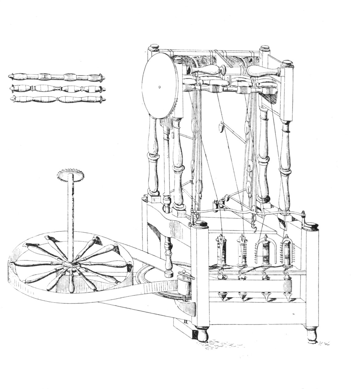 Arkwrights Spinning Jenny, 1769 door Unbekannt