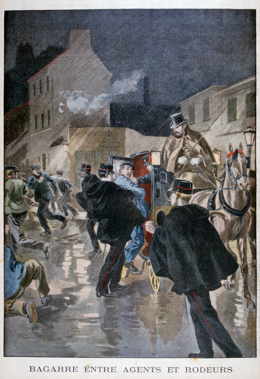 Gearresteerd door de politie, Parijs, 1900 door Unbekannt