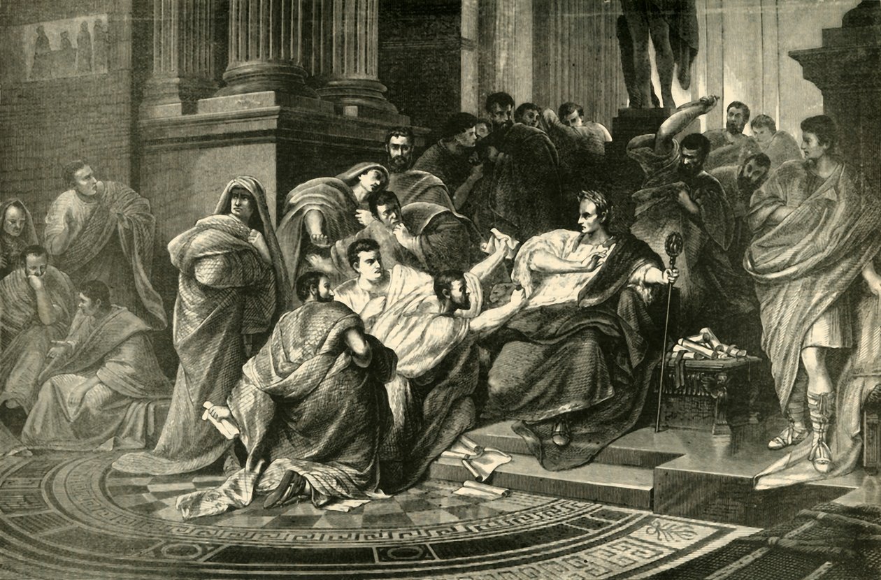 Moord op Julius Caesar, 1890 door Unbekannt