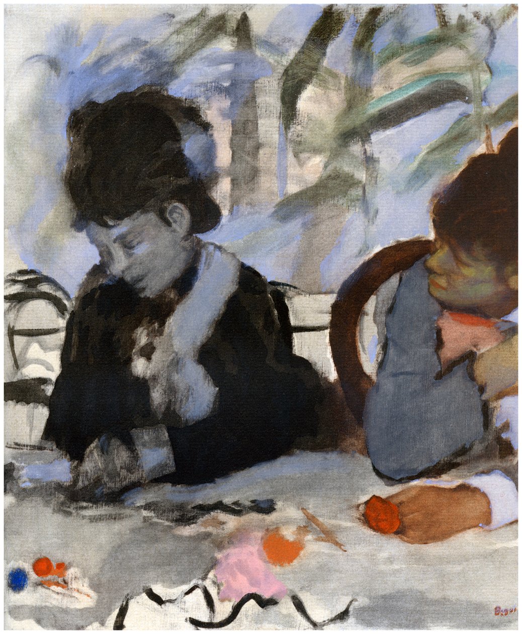 Au Café, c1877-1880 1958 door Unbekannt