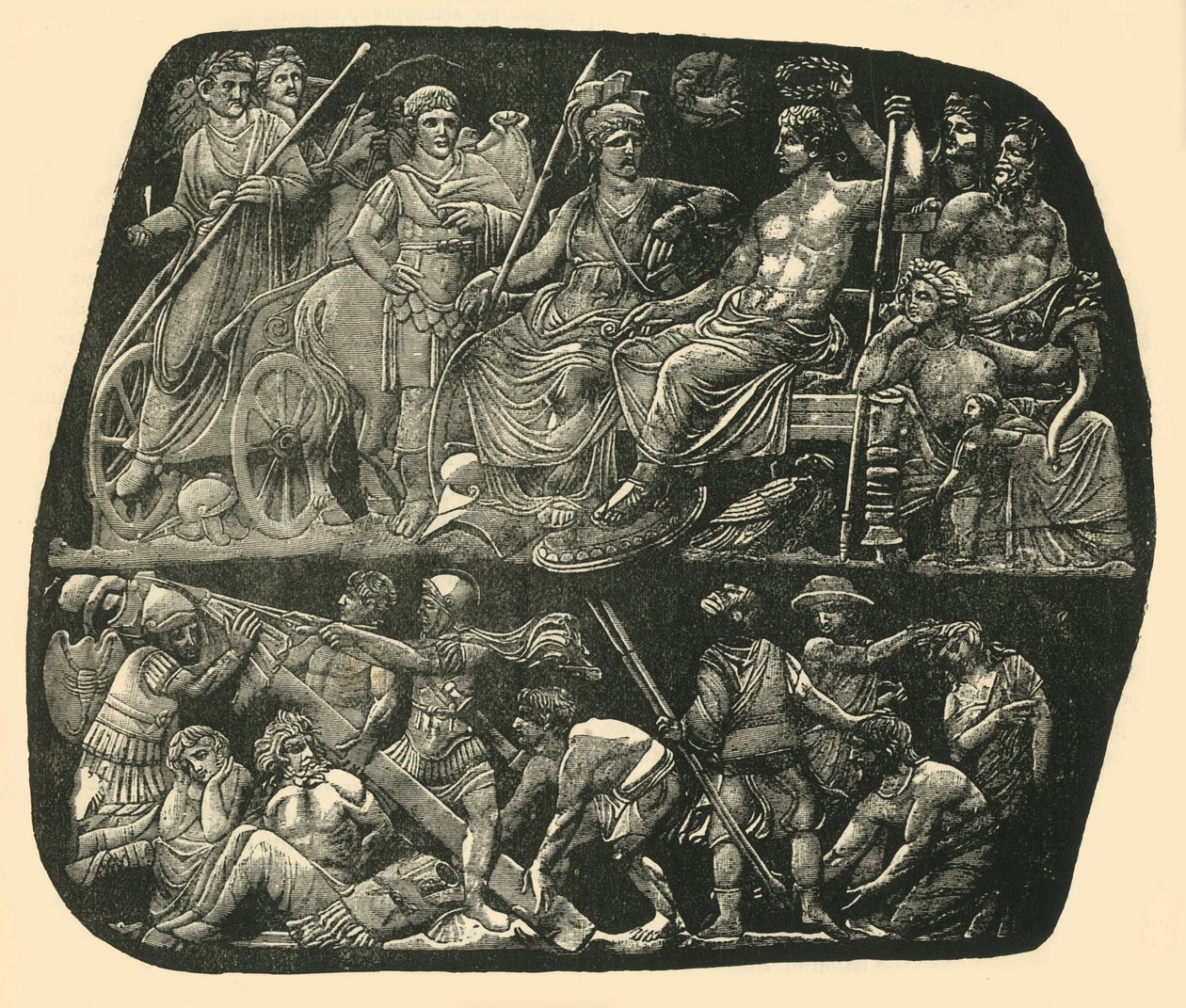 Augustus en Livia, 1890 door Unbekannt
