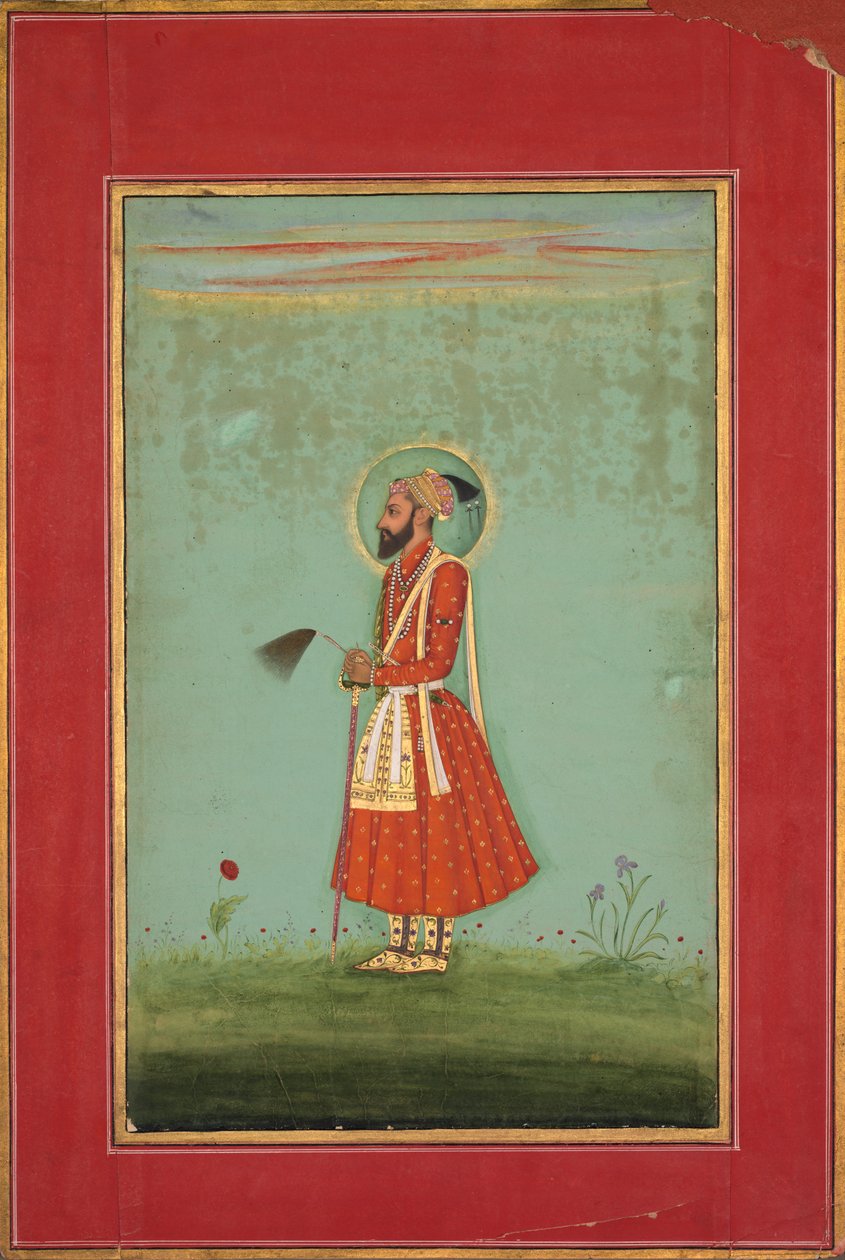 Aurangzeb, ca. 1770 door Unbekannt