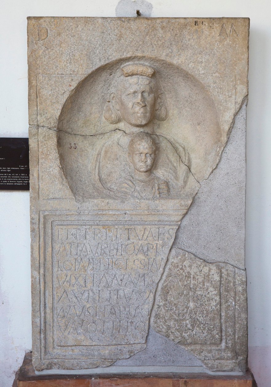 Aurelio Apio, stele door Unbekannt