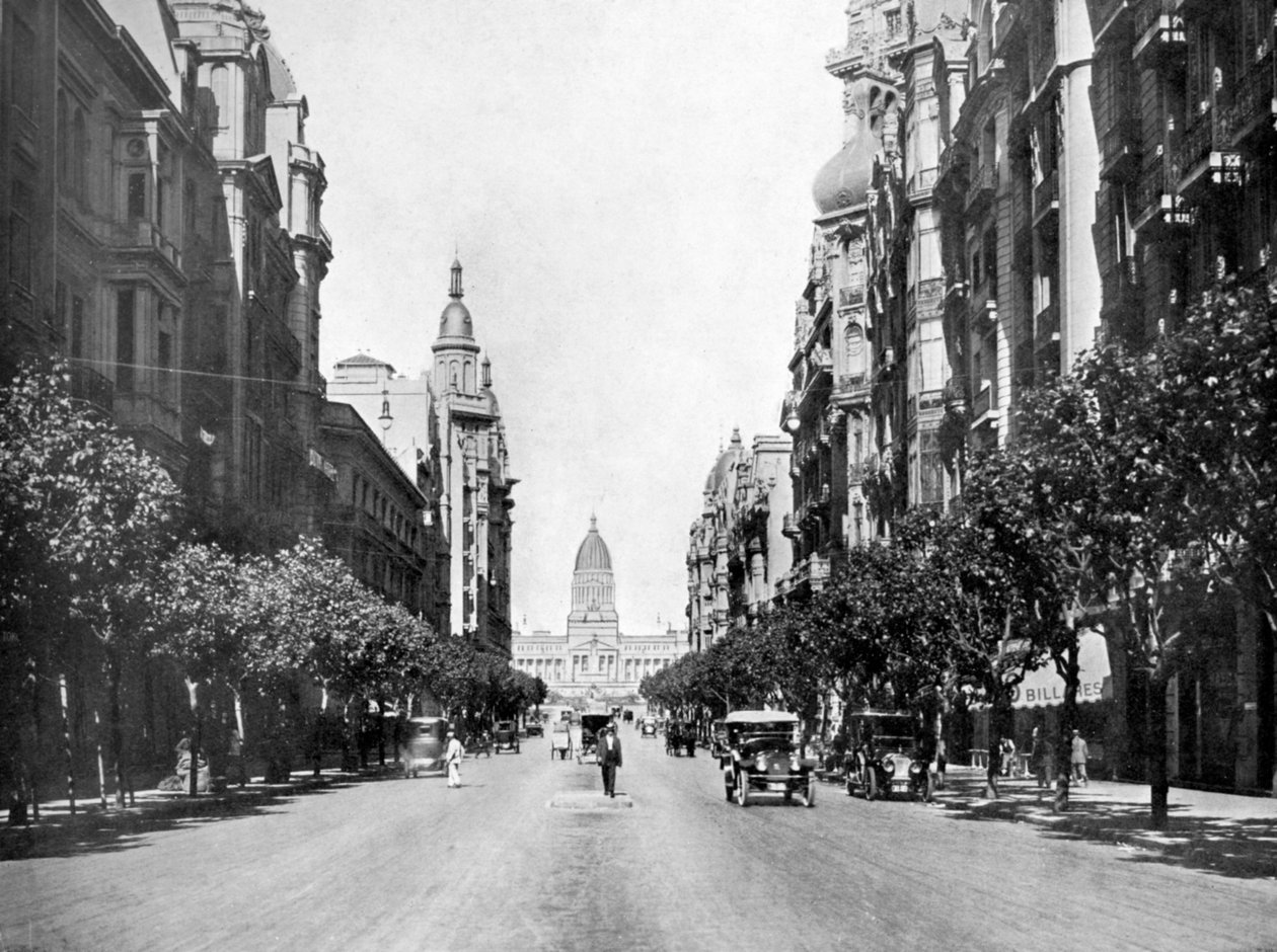 Avenida de Mayo, Buenos Aires, Argentinië door Unbekannt