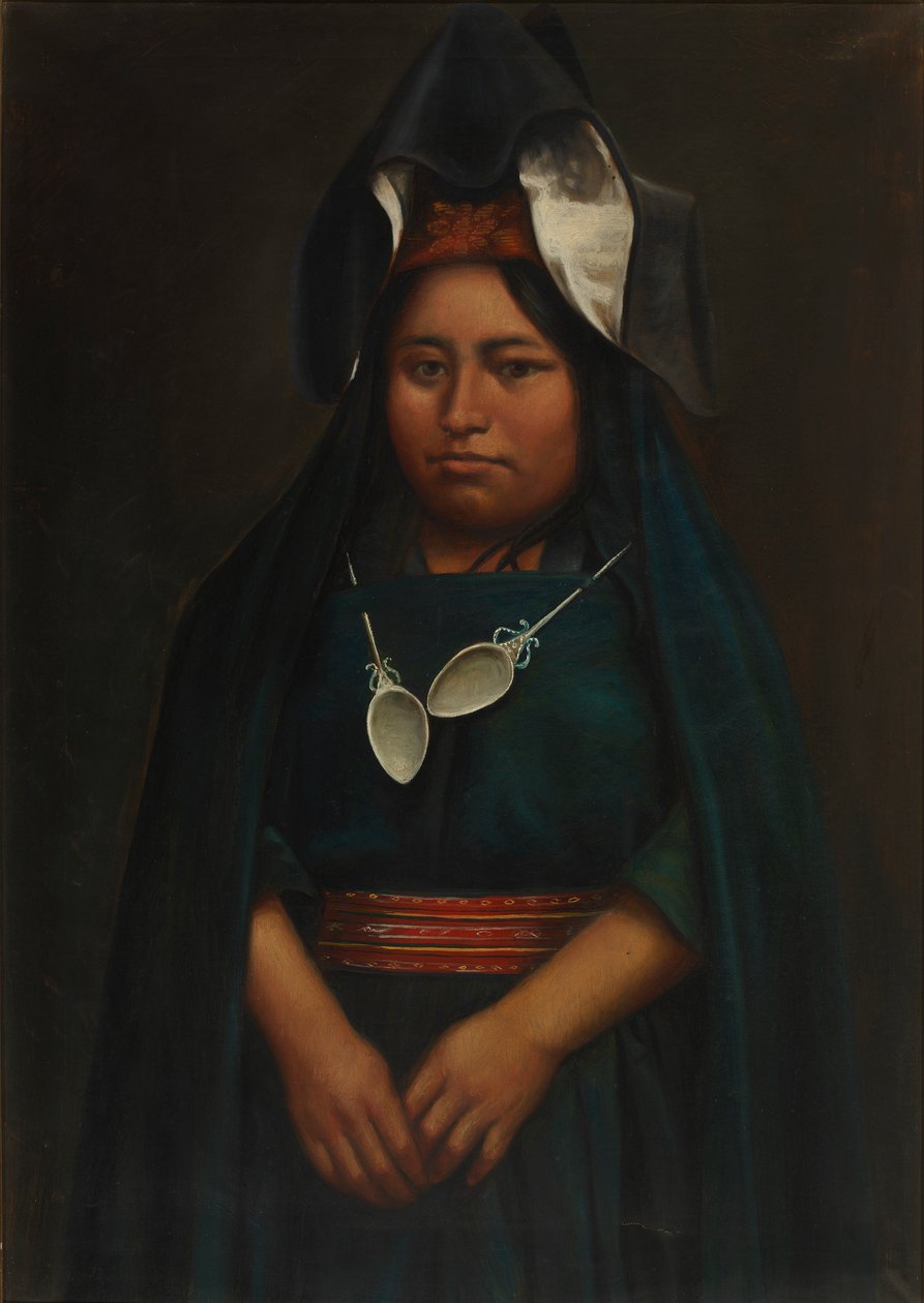 Aymara-meisje, ca. 1890-1892 door Unbekannt