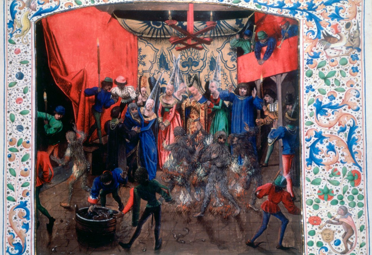 Bal van de brandende mannen, 1393, ca. 1470 door Unbekannt