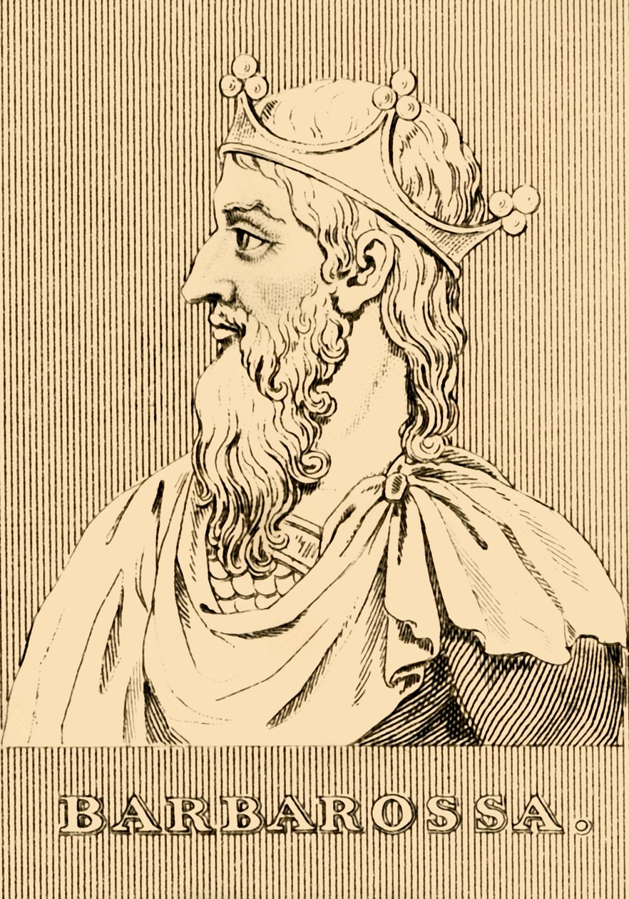 Barbarossa, 1122-1190, 1830 door Unbekannt