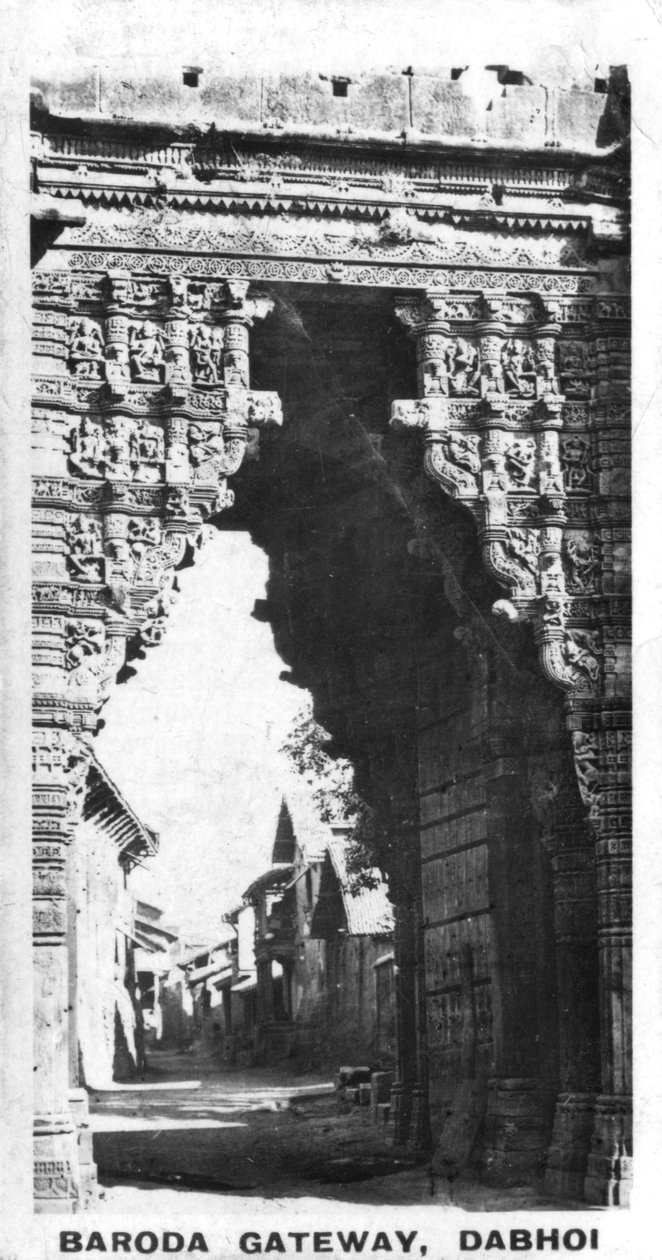 Baroda Poort, Dabhoi, Gujarat, India door Unbekannt