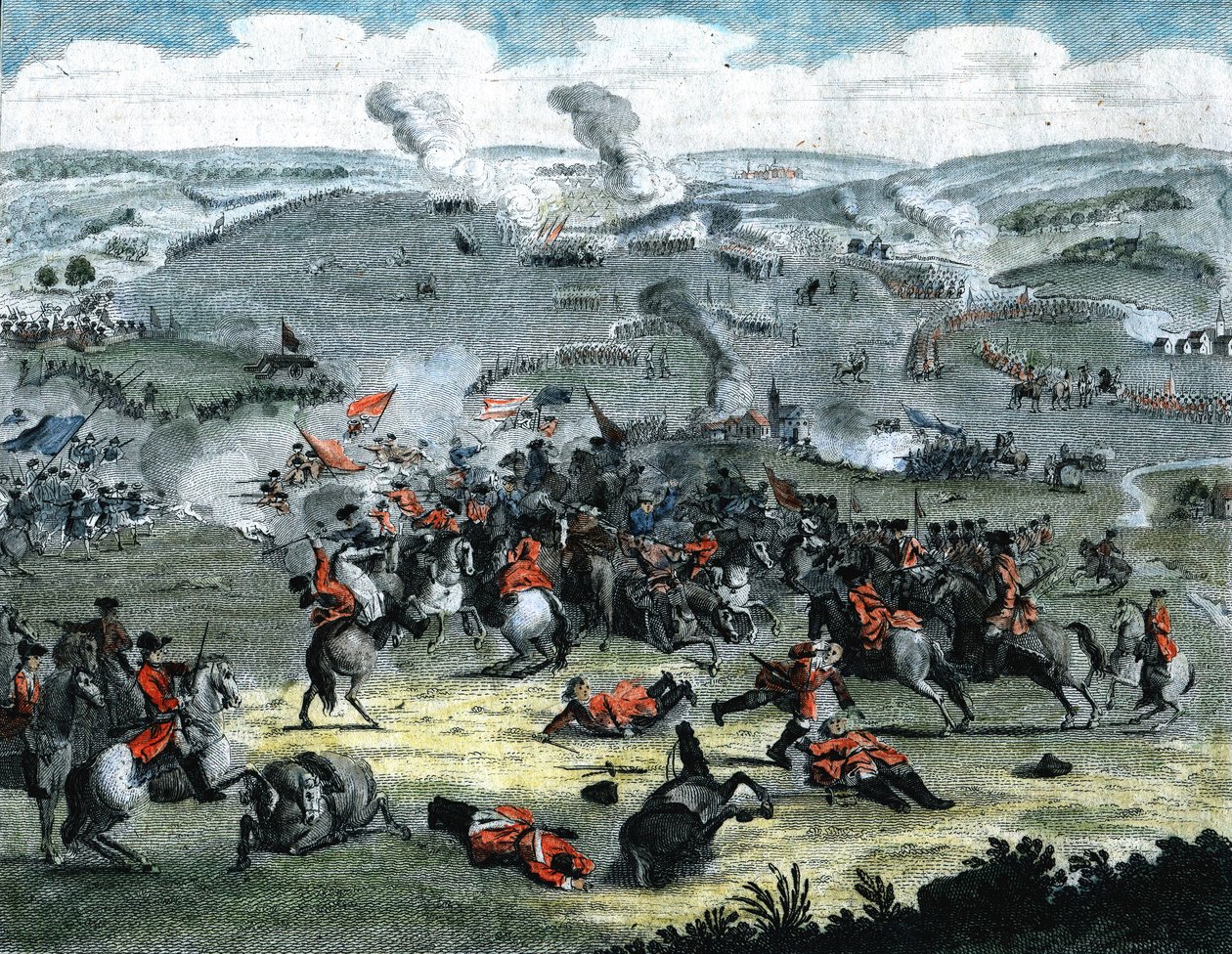 Slag bij Blenheim augustus 1704 door Unbekannt