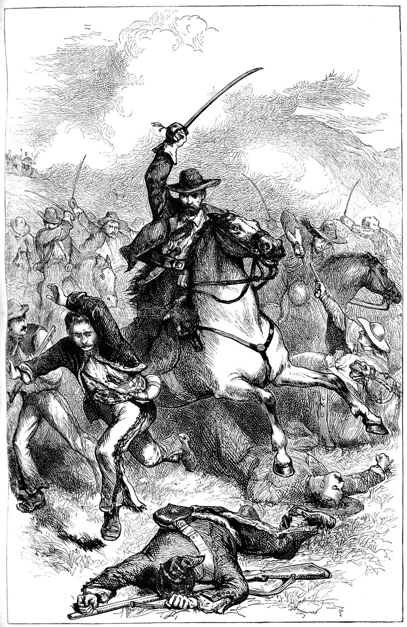 Slag bij Buena Vista, Mexico, 1847 ca. 1880 door Unbekannt