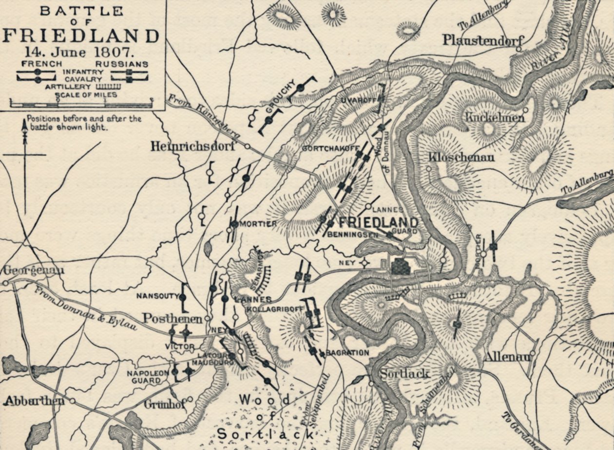 Slag bij Friedland, 14 juni 1807 door Unbekannt