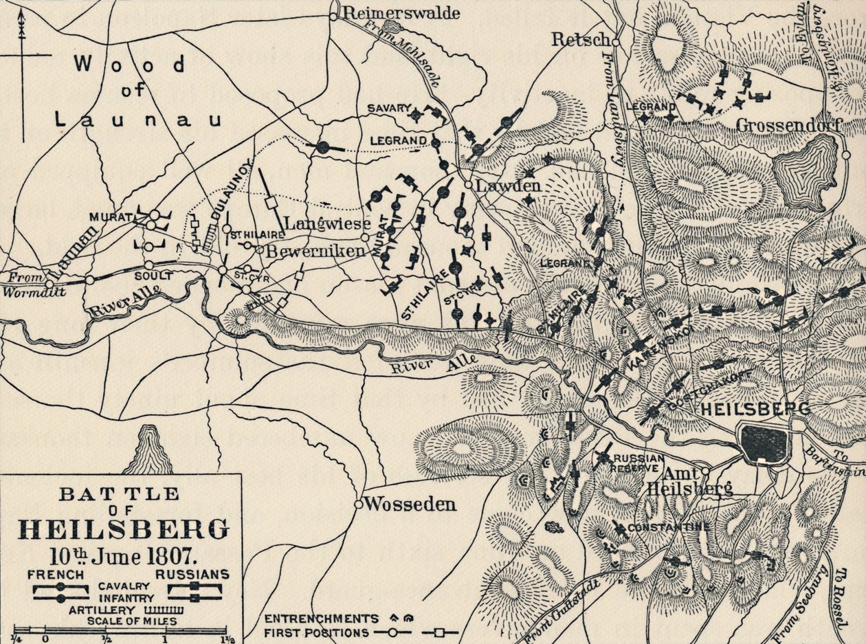 Slag bij Heilsberg, 10 juni 1807, 1896 door Unbekannt