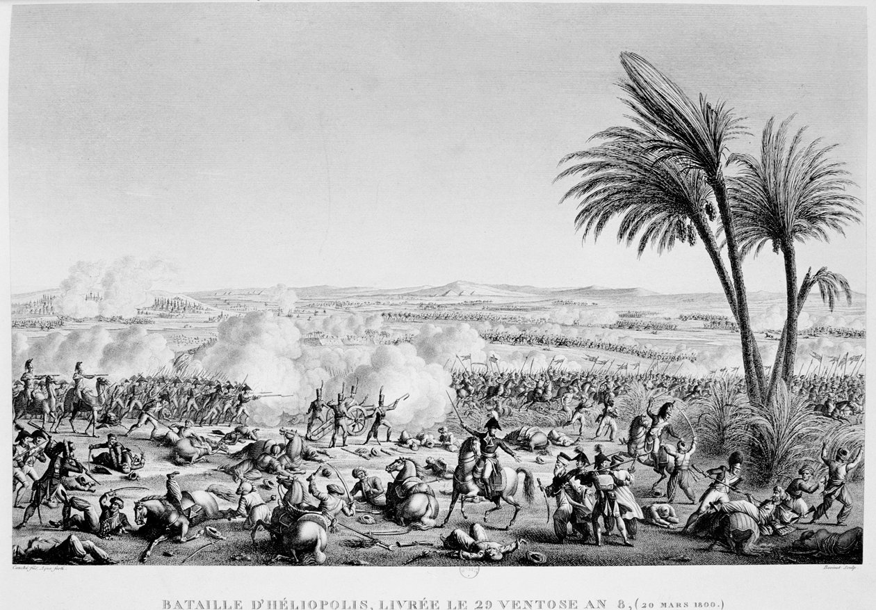Slag bij Heliopolis, Egypte, 20 maart 1800 door Unbekannt
