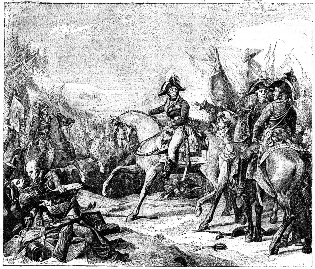 Slag bij Hohenlinden, Beieren, 3 december 1800 1882-1884 door Unbekannt