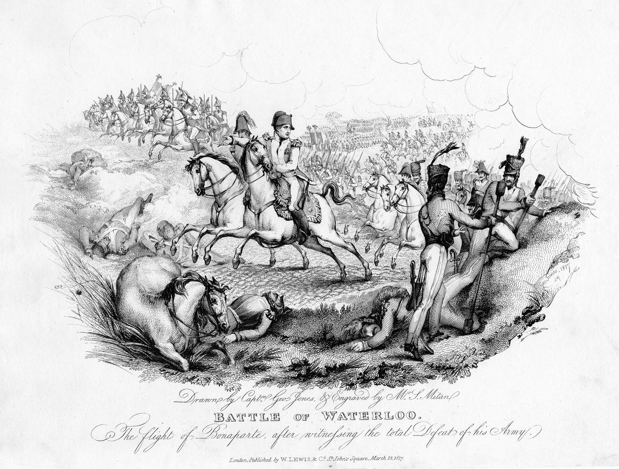 Slag bij Waterloo, België, 1815-1817 door Unbekannt