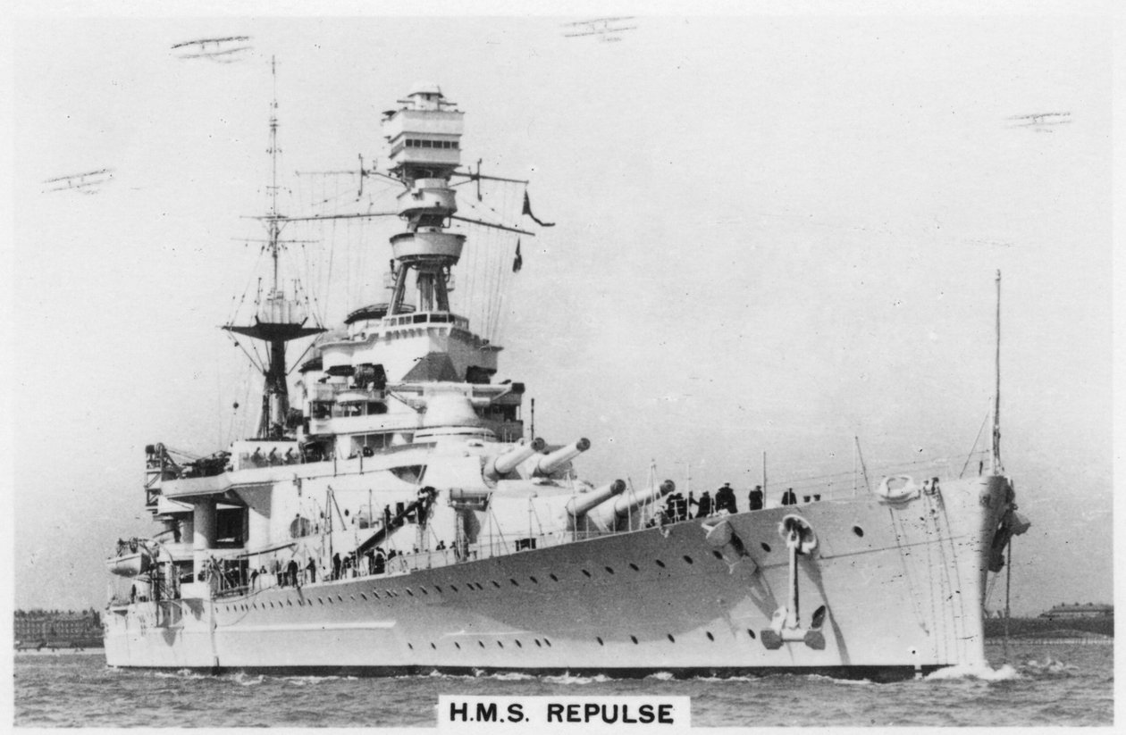 Slagschip HMS Repulse, 1937 door Unbekannt