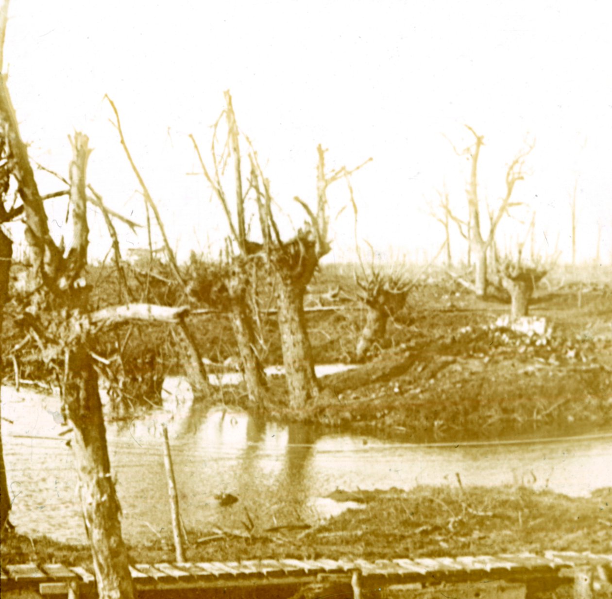 Slagveld, c1914-c1918 door Unbekannt
