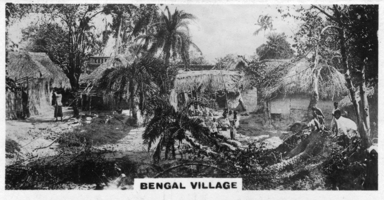 Bengaals dorp, Calcutta, India, ca. 1925 door Unbekannt