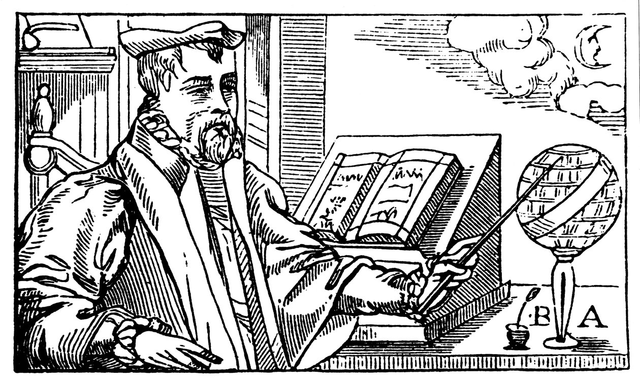 Bernard Abattia, 16e-eeuwse Franse astroloog, 1572 door Unbekannt