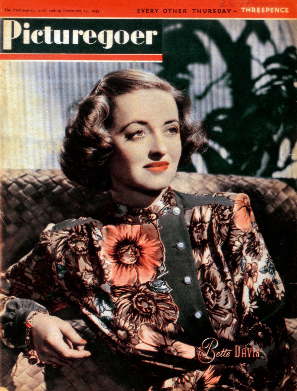 Bette Davis 1908-1989, Amerikaanse actrice, 1943 door Unbekannt