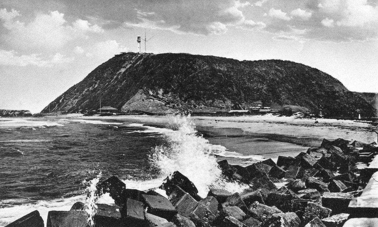 Bluff en vuurtoren, Durban, Zuid-Afrika door Unbekannt