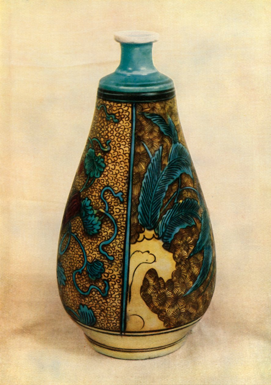 Fles - Japanse Kutani, eind 17e eeuw, 1945 door Unbekannt