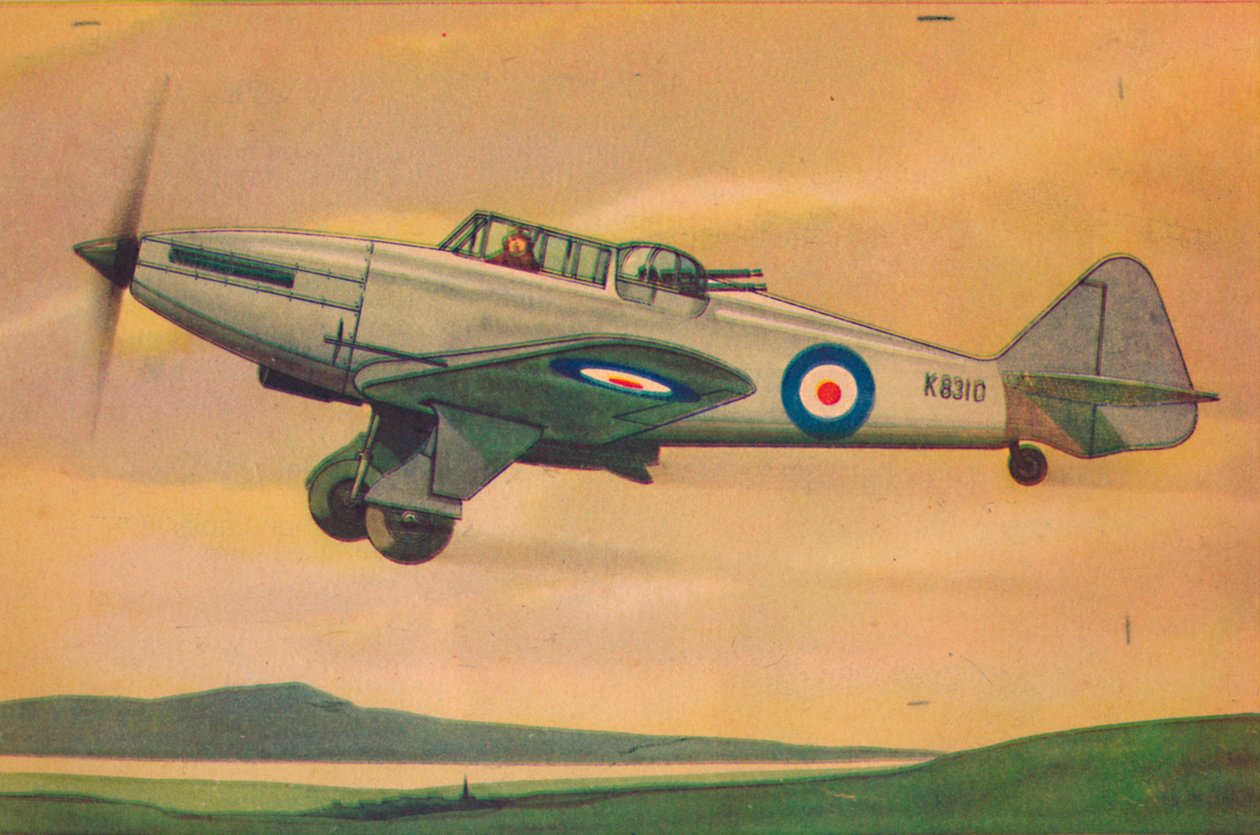 Boulton Paul Defiant jager monoplane, c. 1944 door Unbekannt