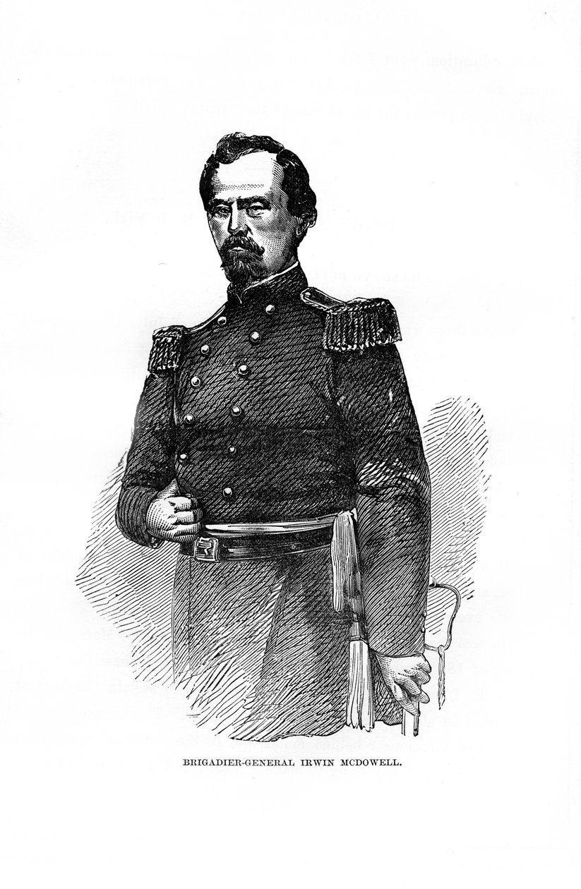 Brigadegeneraal Irvin McDowell, Amerikaanse militaire officier, 1872 door Unbekannt
