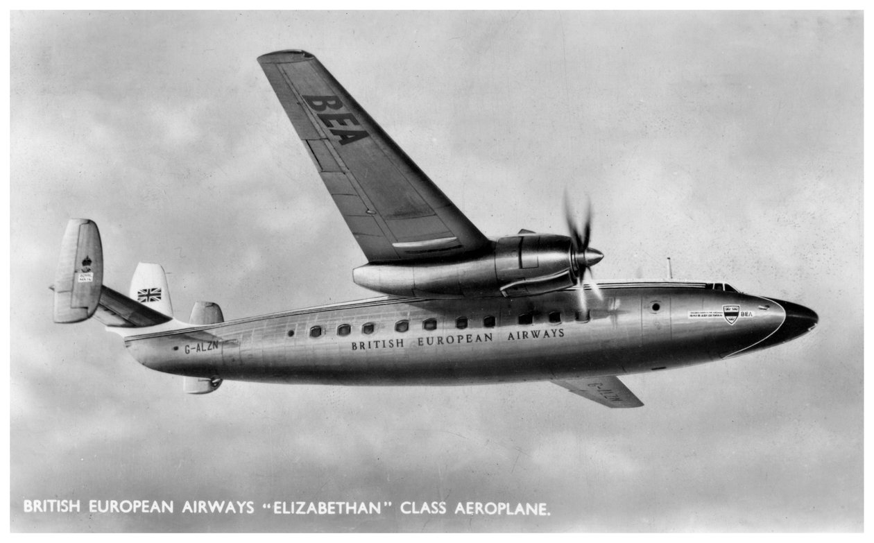 British European Airways Elizabethan klasse vliegtuig door Unbekannt
