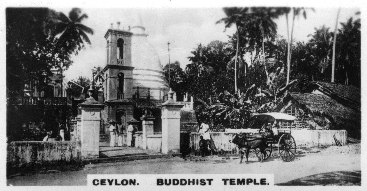 Boeddhistische Tempel, Ceylon, ca. 1925 door Unbekannt