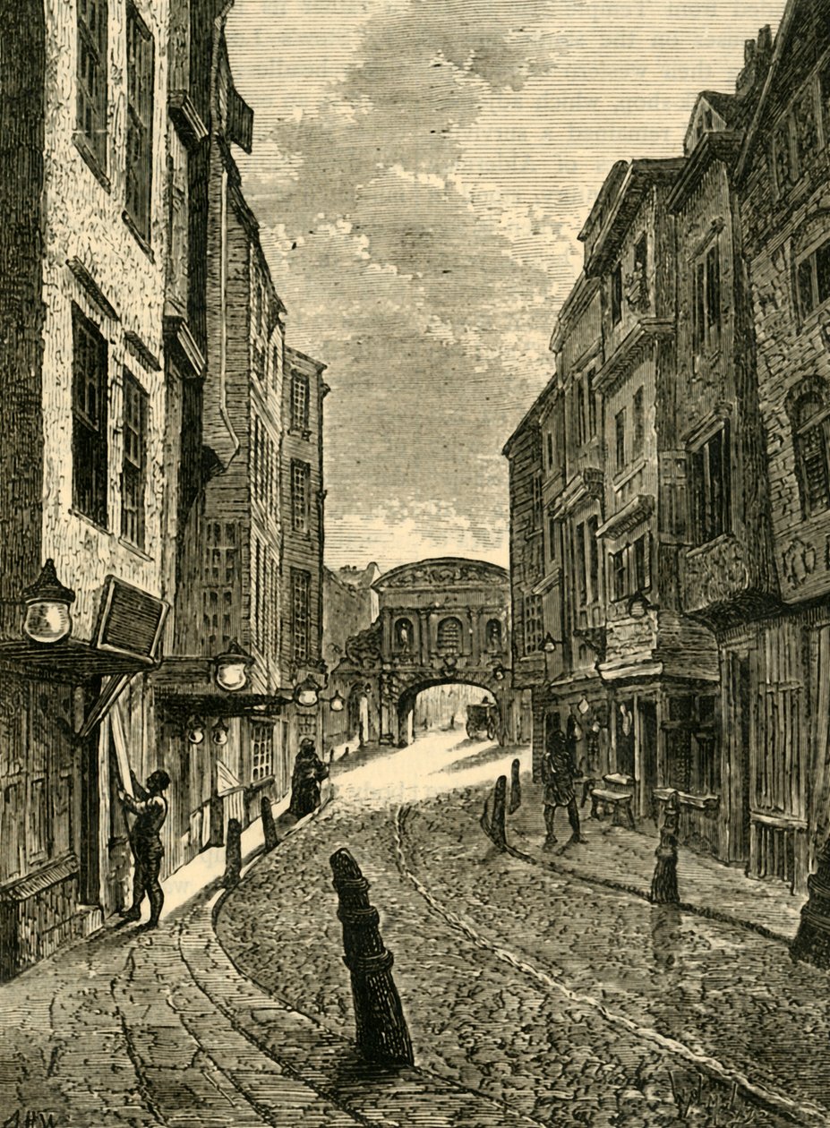 Butchers Row in 1800, 1881 door Unbekannt