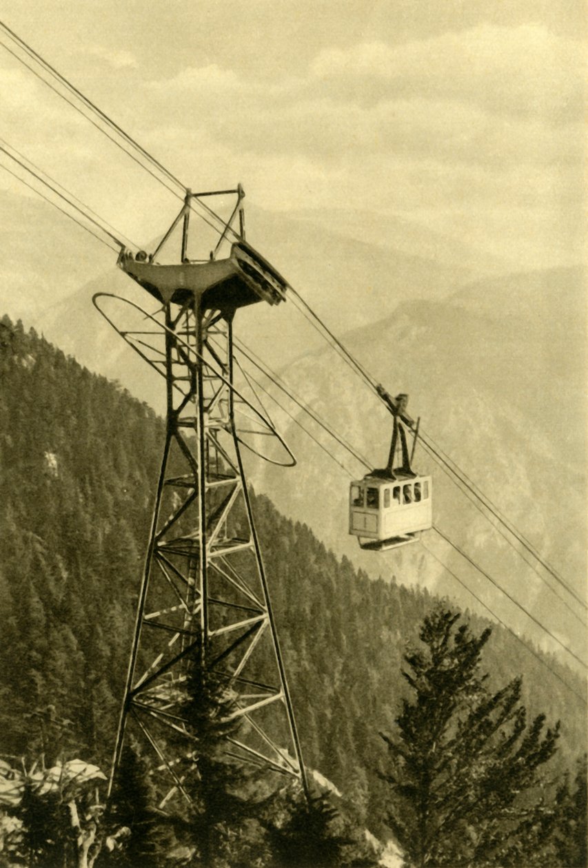 Kabelbaan, Rax-gebergte, Neder-Oostenrijk, ca. 1935 door Unbekannt