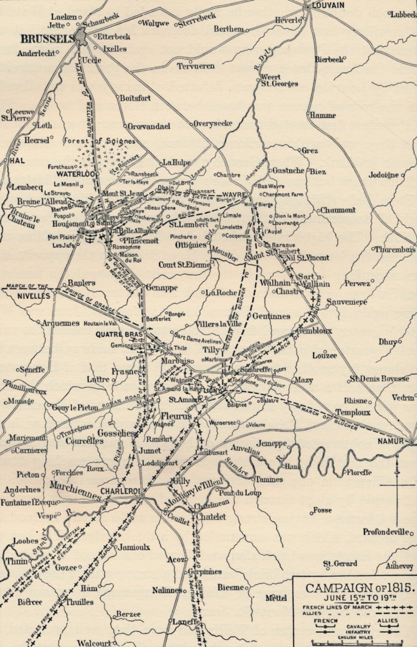 Campagne van 1815. 15 tot 19 juni door Unbekannt