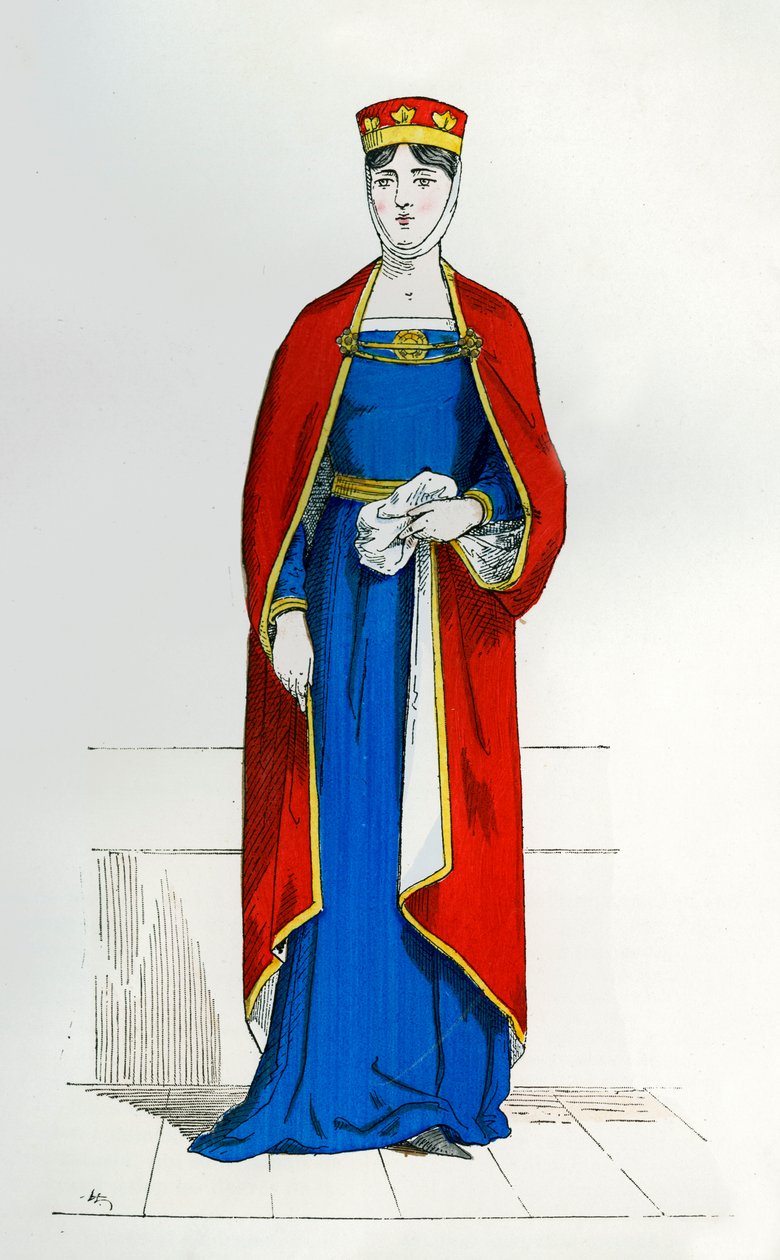 Capetiaanse edelvrouw, ca. 1180-1190, 1882-1884 door Unbekannt