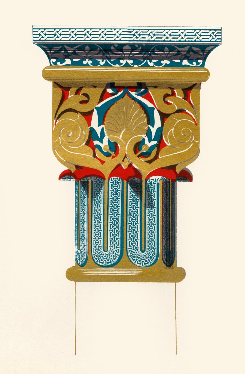 Kapiteel van zuilen, Hof van de Leeuwen, 1907 door Unbekannt