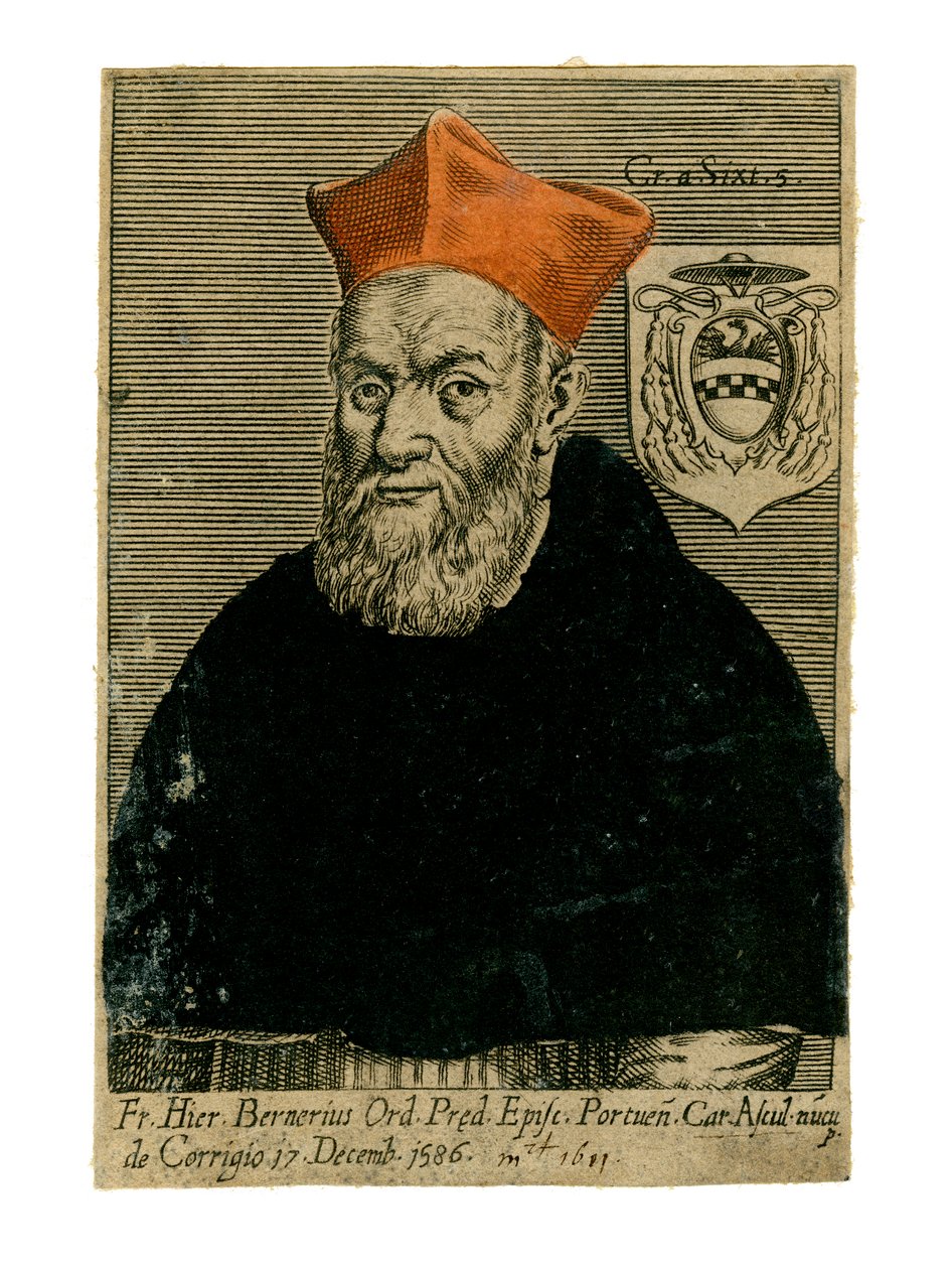 Kardinaal Girolamo Bernerio, Italiaanse priester, 16e eeuw door Unbekannt