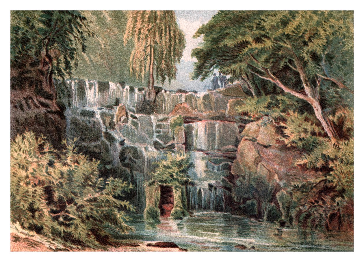 Waterval bij Virginia Water, 1880 door Unbekannt